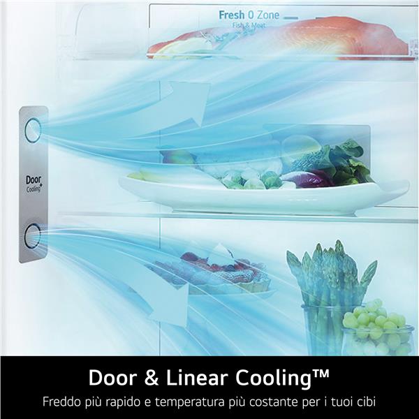 Frigorifero LG GTB744BMBED Doppia Porta Nero Classe E No Frost