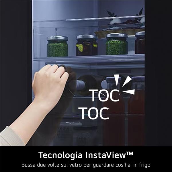 Frigorifero LG GMV860EPDE 4 Porte Nero Instaview Classe E
