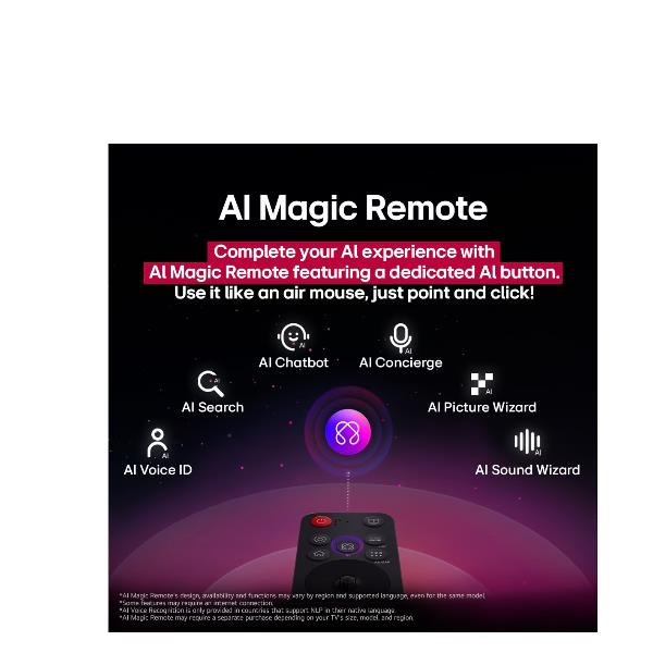 TV LG 65UA75006LA.API 65" 4K Super Upscaling HDR10 Pro UHD WebOS25 Processore a7 Gen8 con AI
