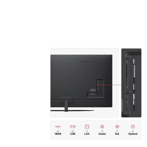 TV LG 75NANO81A6A.API 75" Nano81A 4K UHD WebOS25 Processore a7 Gen8 con AI