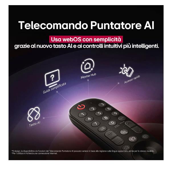 TV LG OLED55G56LS.API 55" OLED EVO G5 4K UHD WebOS2 Processore a11 Gen2 con AI
