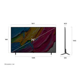 TV LG 75QNED80A6A.API 75" QNED 80A 4K UHD WEBOS25 Piedini laterali