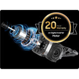 Lavatrice Samsung WF90F09C4SU3 Carica Frontale 9 Kg Classe A-55% Colore Dark Silver