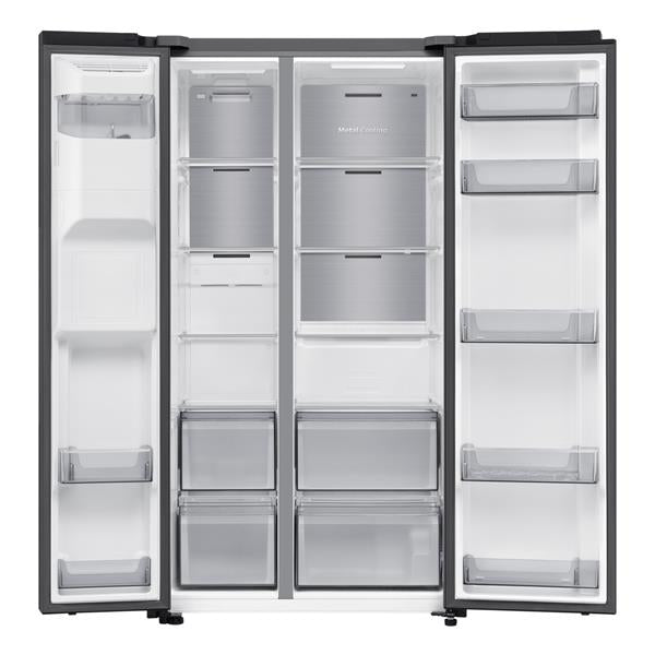 Frigorifero Samsung RS70F64KEFEF Side By Side Nero Classe E con Allaccio Idrico