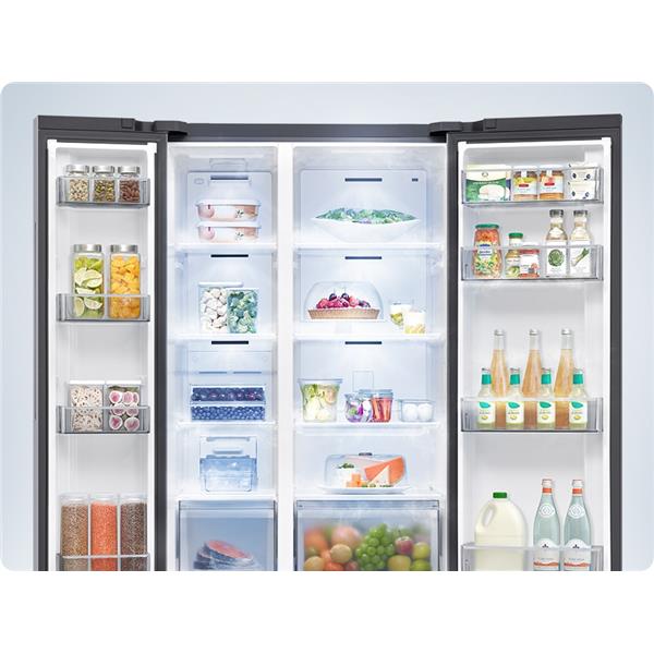 Frigorifero Samsung RS70F65KETEF Side By Side Classe E Acciaio Drink Dispeser