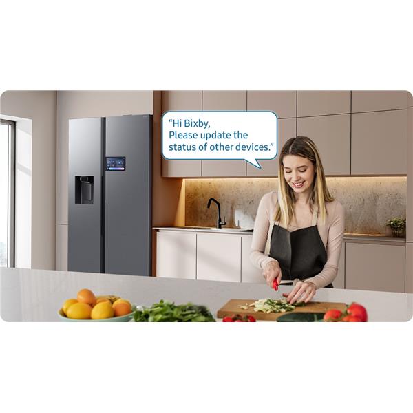 Frigorifero Samsung RS90F65EDTEF Side By Side Classe D Inox con Drink Dispenser