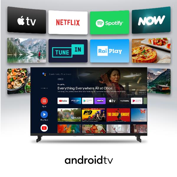 TV Thompson 55UA5S13W 55" UHD 4K Smart Android TV White