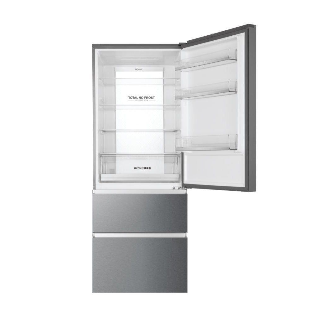 Frigorifero Haier HTOPMNE7193 Tre porte Classe E 70cm Inox Nofrost