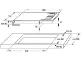 Piano Cottura A Gas Hisense GM973XF 5 Fuochi 90 Cm Inox