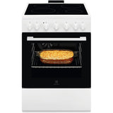 Cucina Electrolux LKR620066W Piano Cottura Elettrico 4 Zone Forno Elettrico Ventilato Multifunzione Colore Bianco Classe A