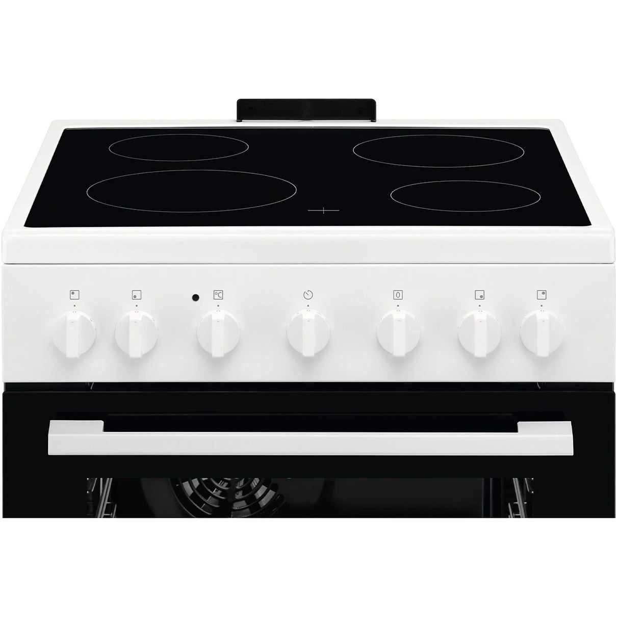 Cucina Electrolux LKR620066W Piano Cottura Elettrico 4 Zone Forno Elettrico Ventilato Multifunzione Colore Bianco Classe A