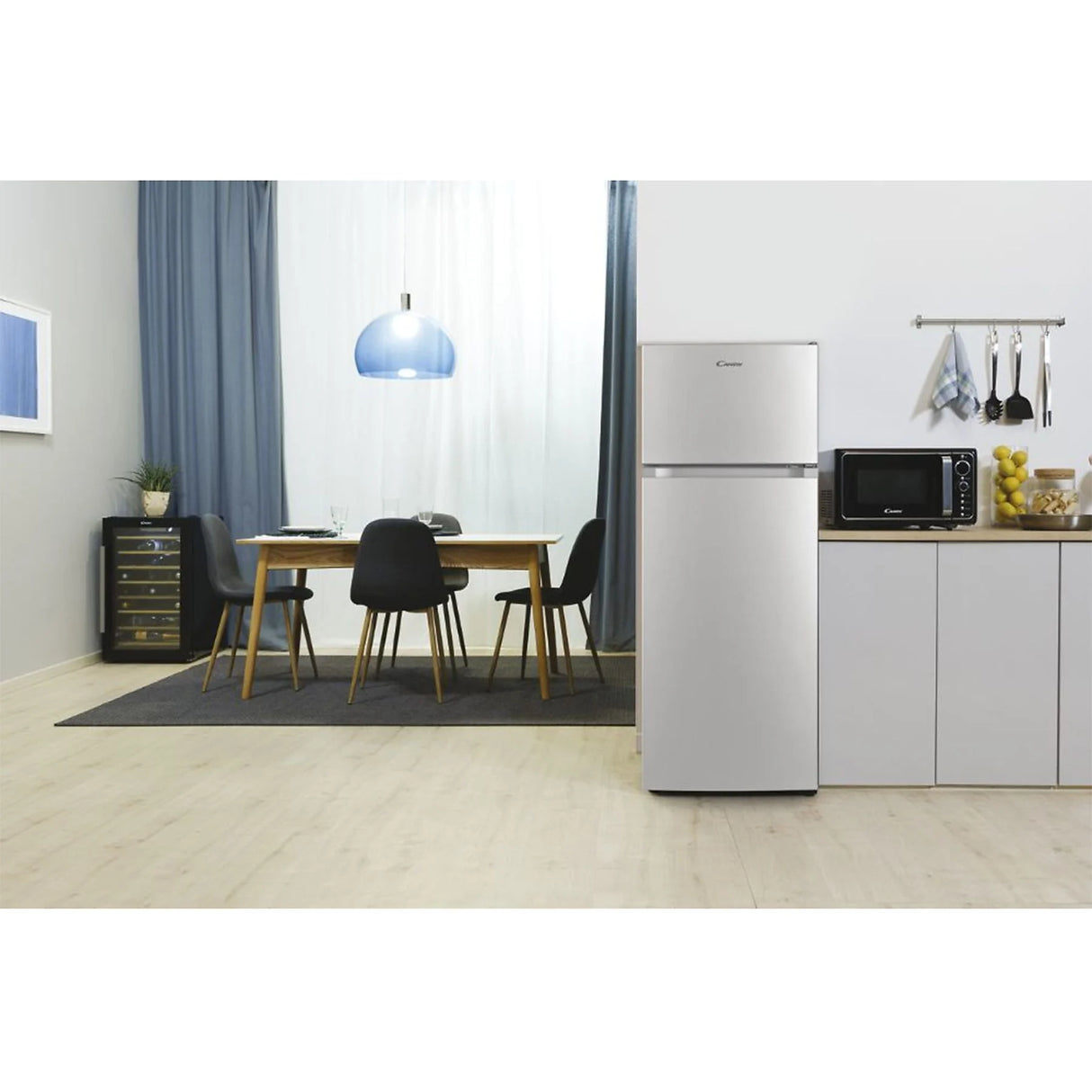 Frigorifero Candy CDG1S514ES Doppia Porta Capacità 211 Litri Classe energetica E Raffreddamento Statico Silver