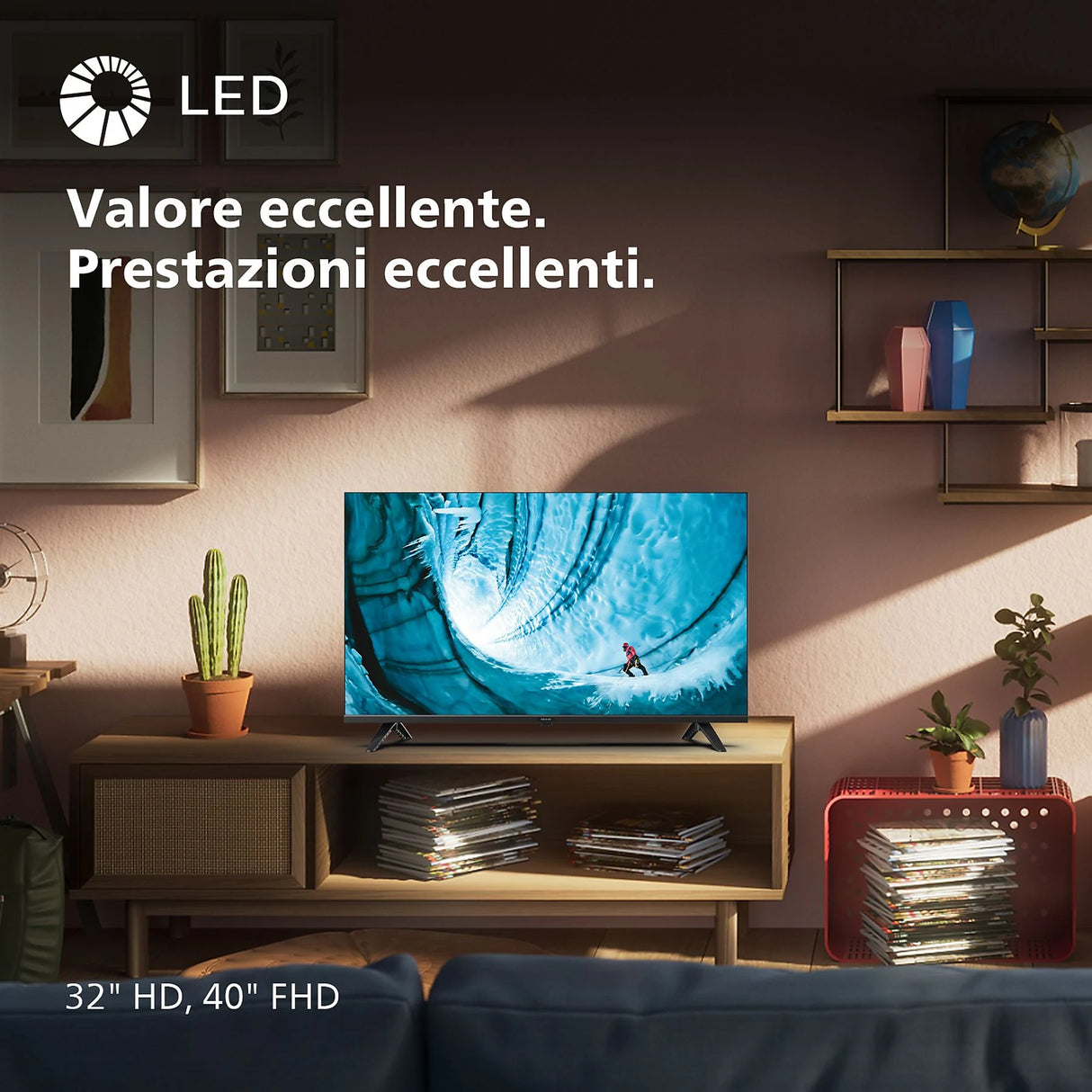 TV Philips 32PHS6009/12 Smart TV 32" Full HD Titan OS Dolby Audio