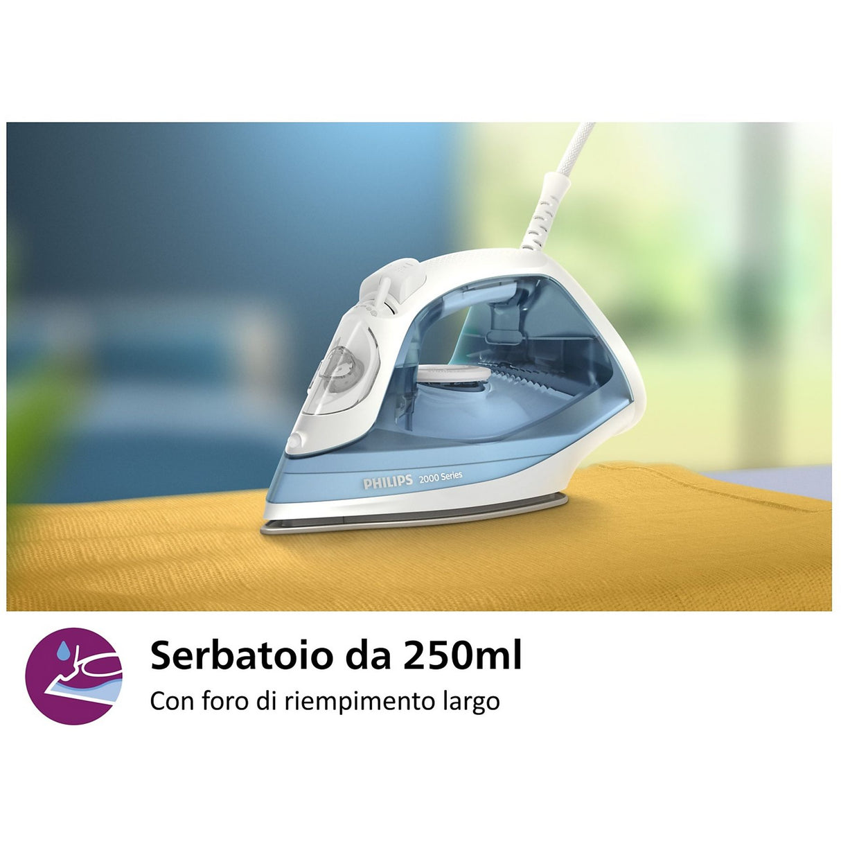 Ferro Da Stiro Philips DST2010/20 A Vapore 2000W Colore Azzurro