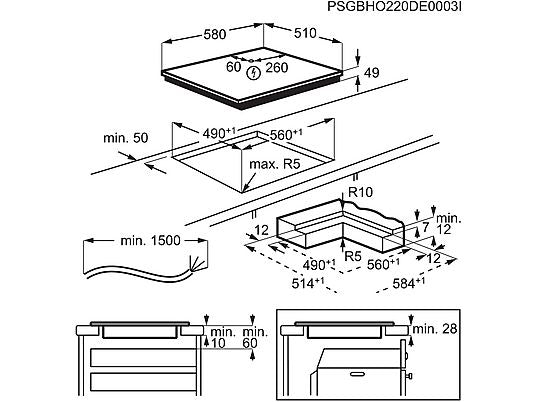 Piano Cottura Induzione Electrolux KIS62453IZ 60Cm 4 Zone Cottura