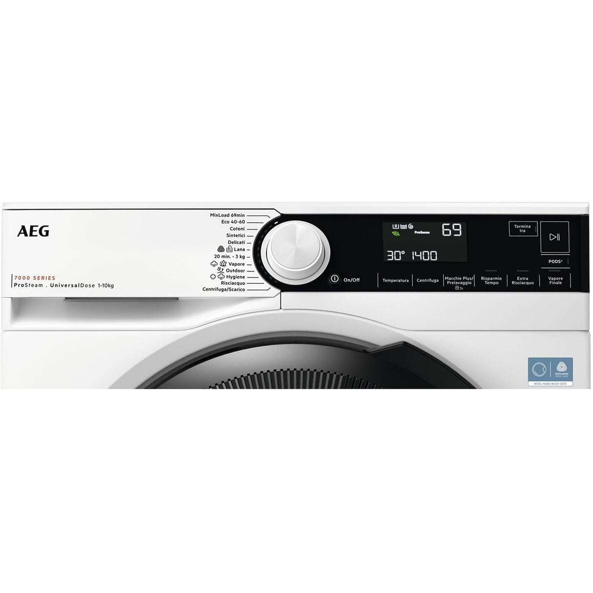 Lavatrice Aeg LR7FD104V 10KG Classe A Centrifuga 1400 giri Inverter Vapore Series 7000 ProSteam