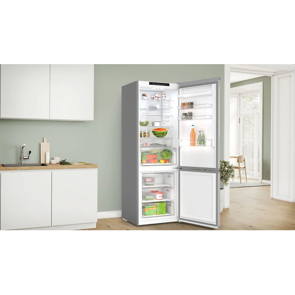 Frigorifero Bosch KGN492IAF Classe A 203 x 70 cm Acciaio spazzolato anti-impronta, Total No Frost KGN492IAF
