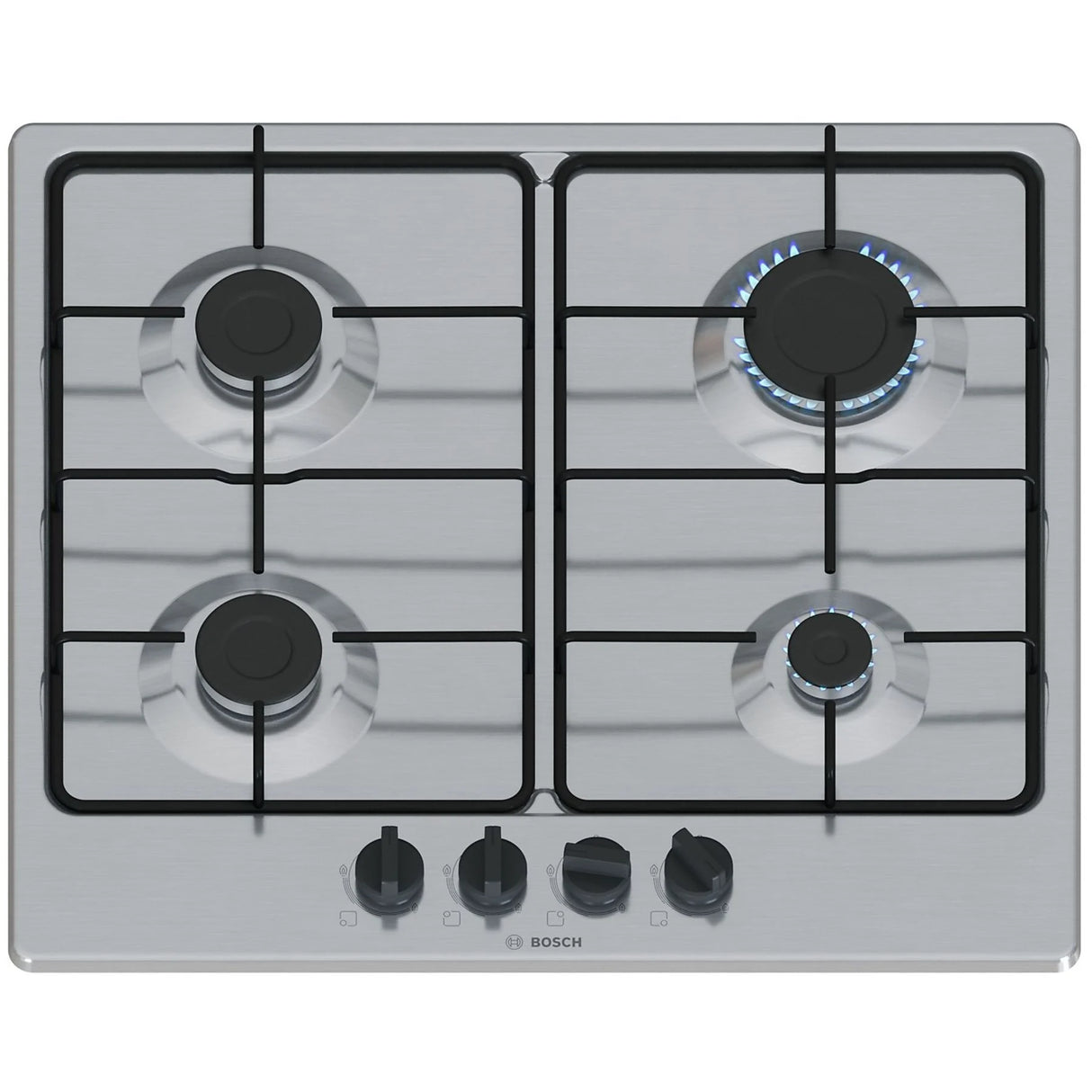 Piano Cottura Bosch PGP6B5K85  60CM 4 Fuochi A Gas Inox