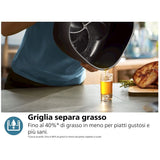 Friggitrice Ad Aria Philips NA555/00 Dual a Vapore Capacità 9 Litri