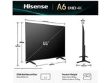 TV LED Hisense 55A6Q 55'' 4K Smart TV D-LED Classe E