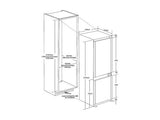Frigorifero Combinato Candy CNBQL3518EV 177,2 cm 4 ripiani Rumorosità 35 dB(A) Bianco Classe E