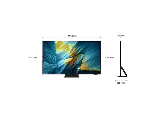 Smart TV OLED Samsung QE77S95FATXZT 77" 4K Vision AI Processore NQ4 AI Gen3 Glare Free OLED HDR Pro Dolby Atmos Classe F