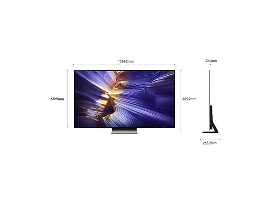 Smart TV Samsung QE48S90FAEXZT 48" OLED Vision AI 4K Processore NQ4 AI Gen3 4K AI Upscaling Pro Schermo antiriflesso OLED HDR Dolby Atmos &amp; OTS Lite Laser Slim Design Classe G