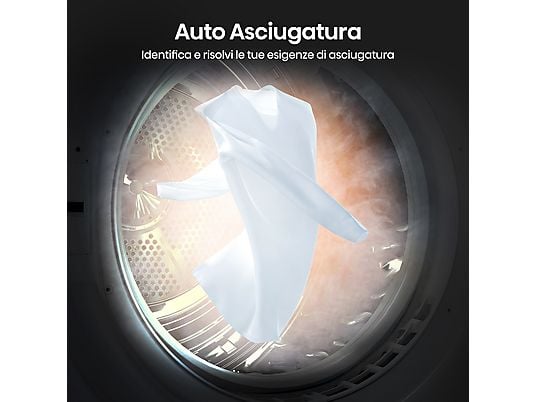 Asciugatrice Hisense DHQE900UWDC Pompa di calore 9 kg 64 cm 64 dB Bianco Classe D