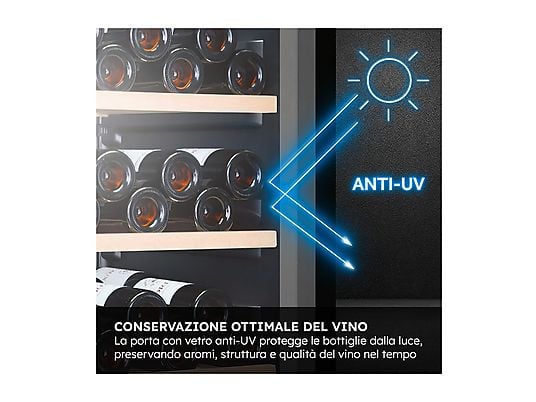 Cantinetta HAIER HWS188GAE 188 Bottiglie 7 Ripiani Black Classe G