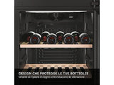 Cantinetta HAIER HWS188GAE 188 Bottiglie 7 Ripiani Black Classe G