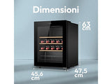 Cantinetta vino Candy CWC023 23 bottiglie 47,5 cm ripiani legno LED Classe G