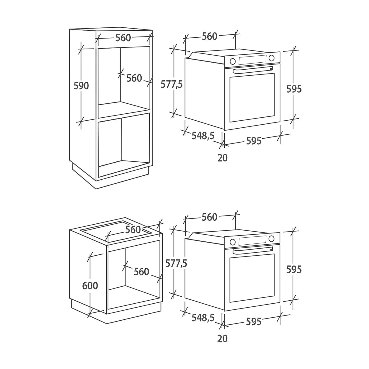 Forno da incasso Candy FIDC N615 60 cm Nero Classe A+