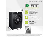 Lavasciuga Samsung WD90DG6G94BBU3 9+5 Kg Slim 48 cm EcoDosatore Smart Control Nero Classe A-10%/E