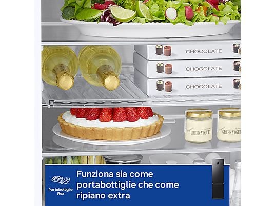 Frigorifero combinato Samsung RB38C776CB1/EF 203 cm 390 L No Frost Wi-Fi Antracite Classe C