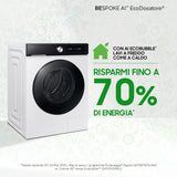 Lavatrice Samsung WW11DB7B94GEU3 11 kg Caricamento frontale 1400 rpm Classe A AI Ecodosatore Wi-Fi Bianco