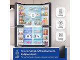 Frigorifero americano 4 porte Samsung RF65DG960EB1EF 646 L No Frost WiFi Beverage Center Dual Auto Ice Maker Classe E