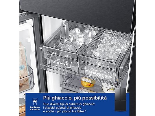 Frigorifero americano 4 porte Samsung RF65DG960EB1EF 646 L No Frost WiFi Beverage Center Dual Auto Ice Maker Classe E