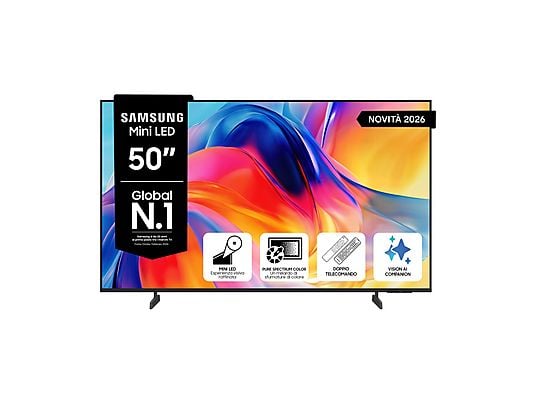 Samsung TV Mini LED UE50M70HAUXZT 50" Smart TV 4K Mini LED Processore Mini LED Processor 4K Classe Energetica F
