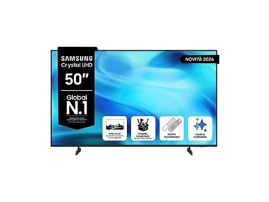 Samsung Crystal UHD U8000H Samsung UE50U8000HUXZT 50" Smart TV LED 4K Crystal Processor 4K HDR Classe F