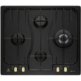 Piano Cottura A Gas Electrolux RGG6243LOR 60 Cm 4 Fuochi Smaltato Nero