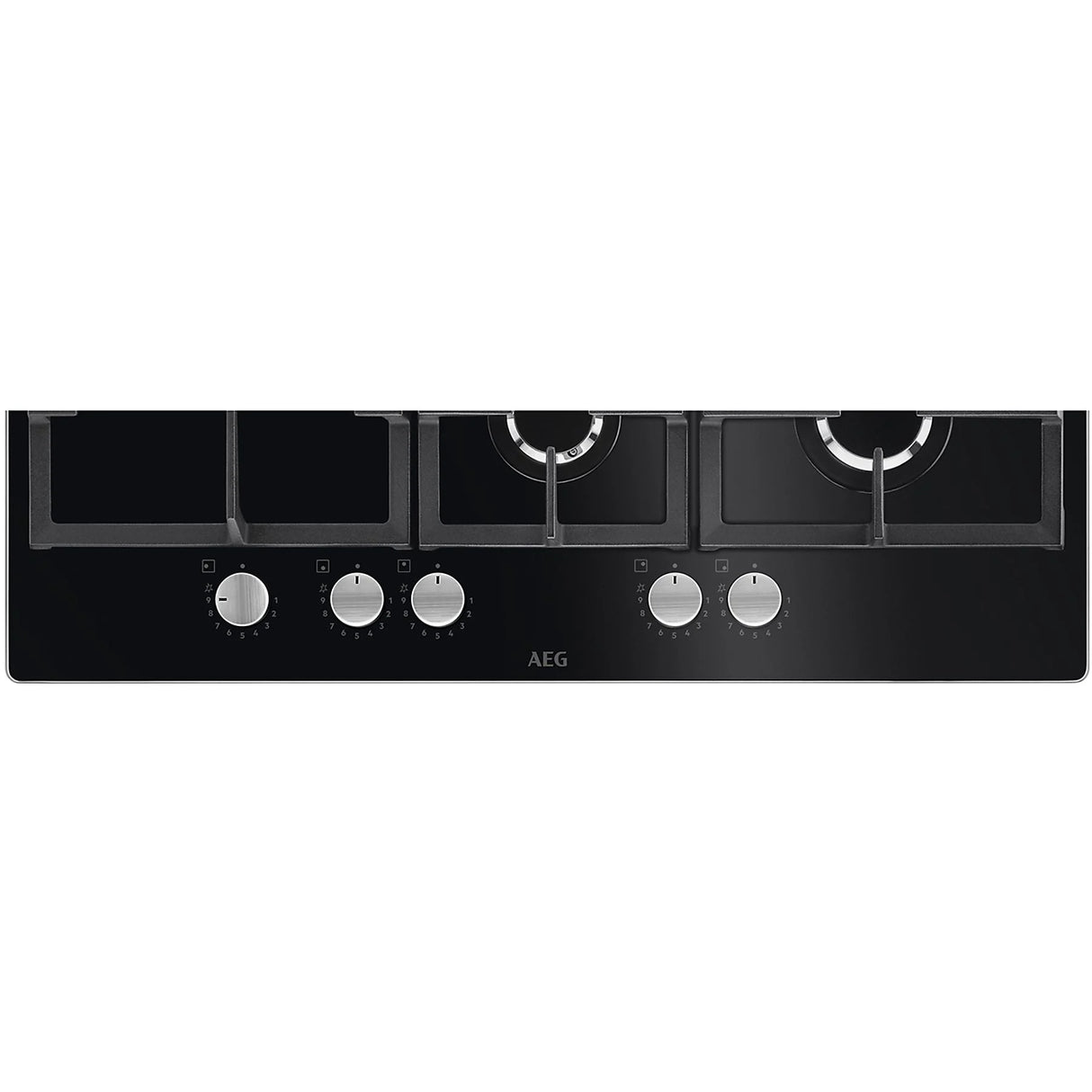 Piano Cottura Aeg HKB75820NB Gas 5 Fuochi 75 Cm Vetro Nero