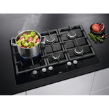 Piano Cottura Aeg HKB75820NB Gas 5 Fuochi 75 Cm Vetro Nero