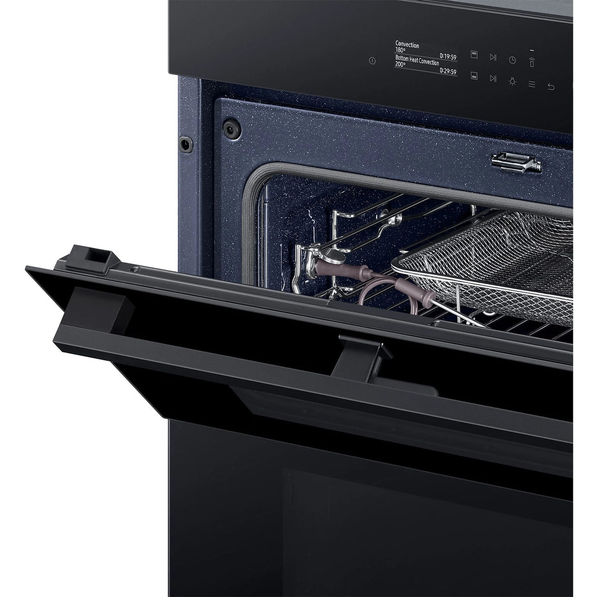 Forno Da Incasso Samsung NV7B5760WBK Dual Cook Classe A+ 76 Litri Colore Nero Funzione Vapore Elettrico Ventilato