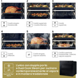 Forno Da Incasso Samsung NV7B5760WBK Dual Cook Classe A+ 76 Litri Colore Nero Funzione Vapore Elettrico Ventilato