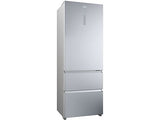Frigorifero Haier HTR5720ENMG 70 cm combinato 3 porte Gentle Silver Total No Frost classe E