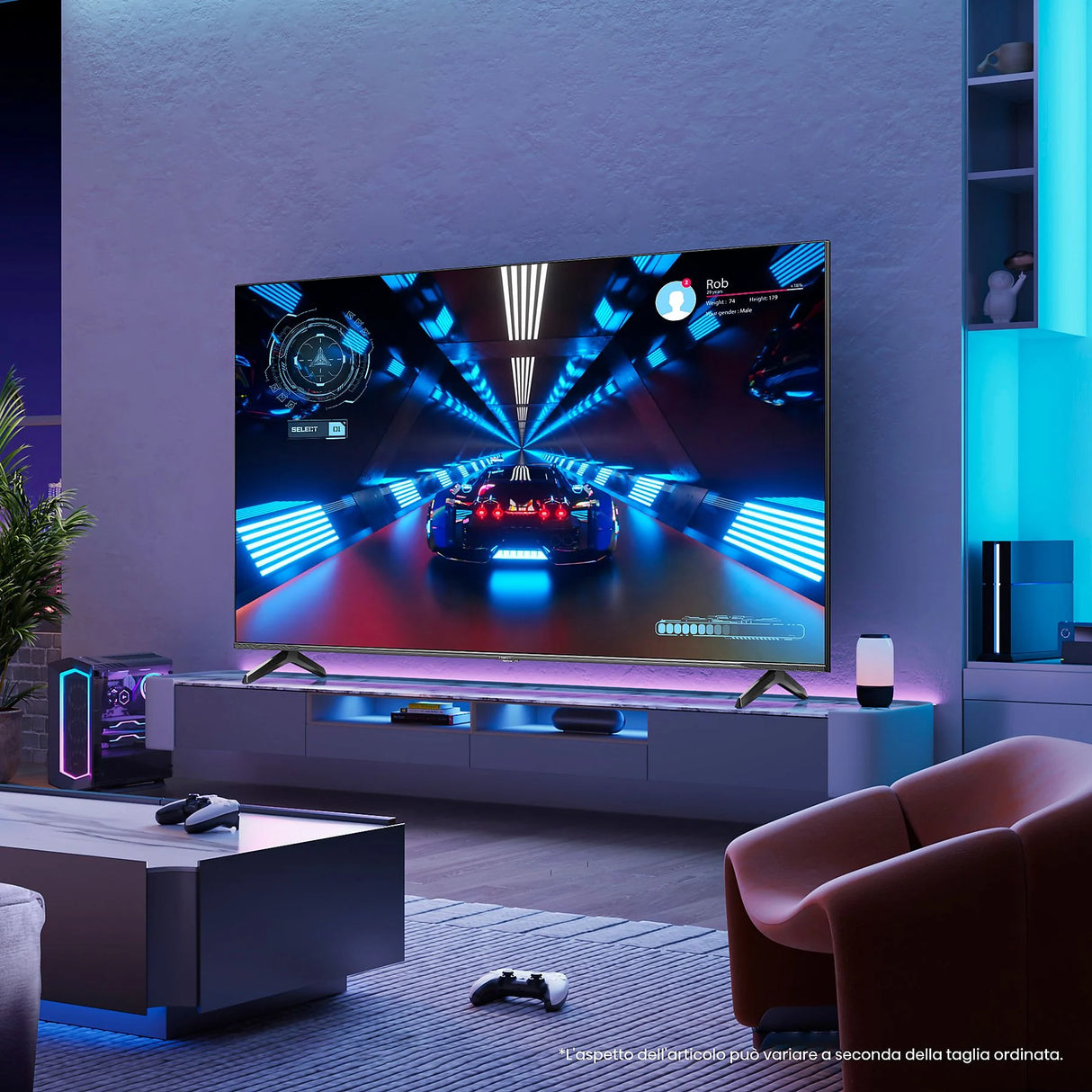 TV Hisense 100E7NQNOPRO PRO TV 100" QLED Piatto UHD 4K