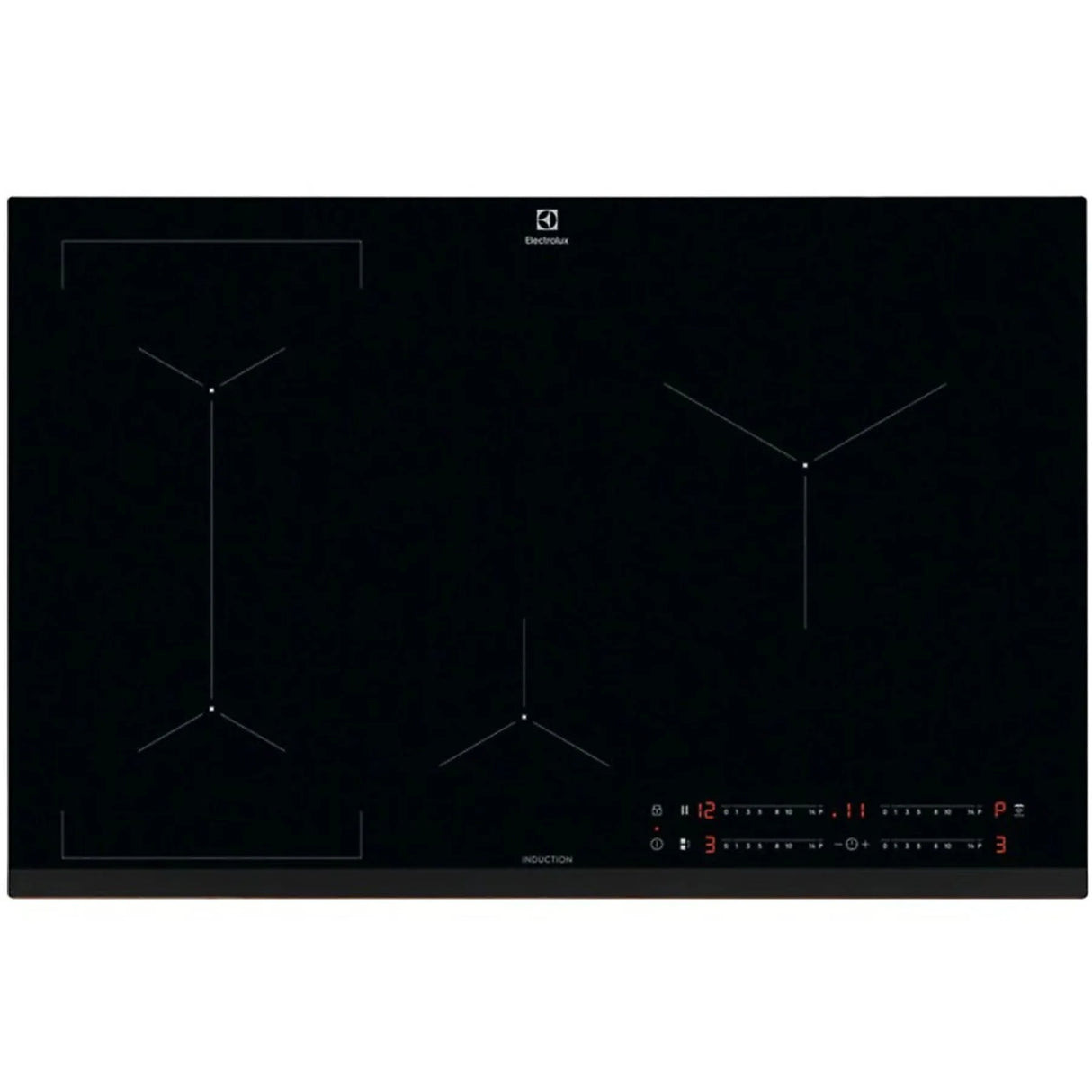 Piano Cottura Induzione Electrolux LIL83443 80Cm 4 Zone Colore Nero