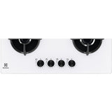 Piano Cottura A Gas Electrolux EGG64272W 60Cm Vetro Bianco 4 Fuochi