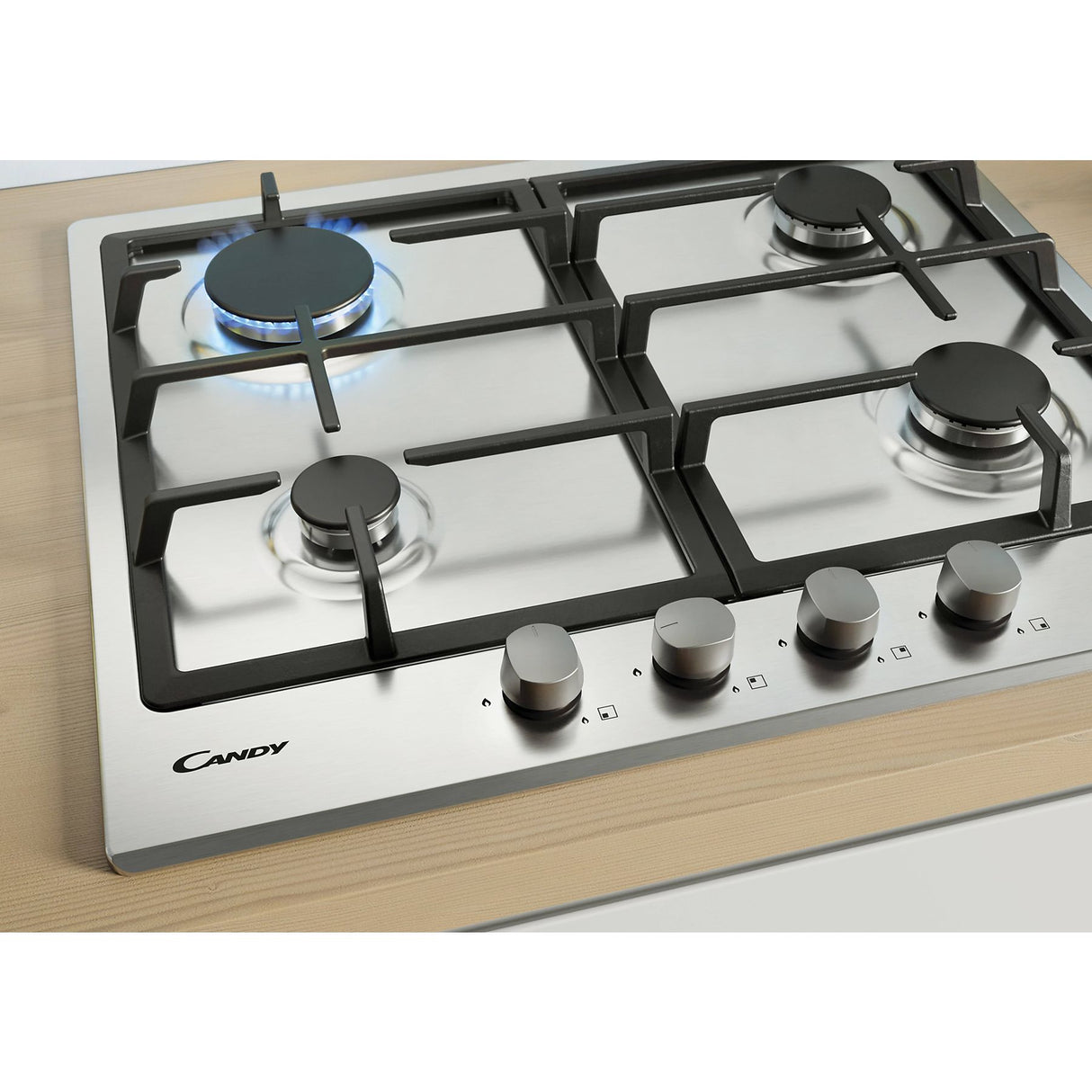 Piano cottura Candy CHG6BRX 4 Fuochi a Gas Inox
