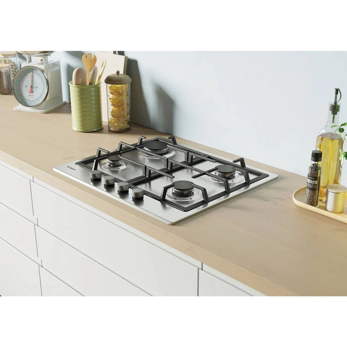 Piano cottura Candy CHG6BRX 4 Fuochi a Gas Inox